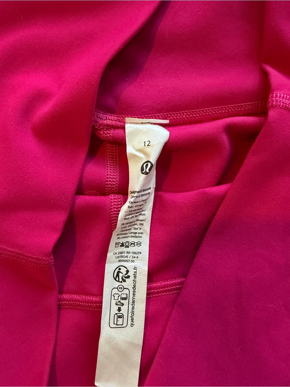 lululemon align biker shirt - 6 inch - Hot Pink Athletic Shorts - Picture 3 of 3